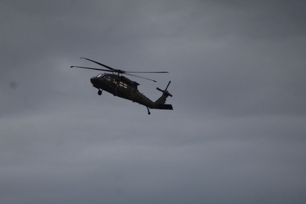 UH-60 Black Hawk operations at Fort McCoy in August 2020