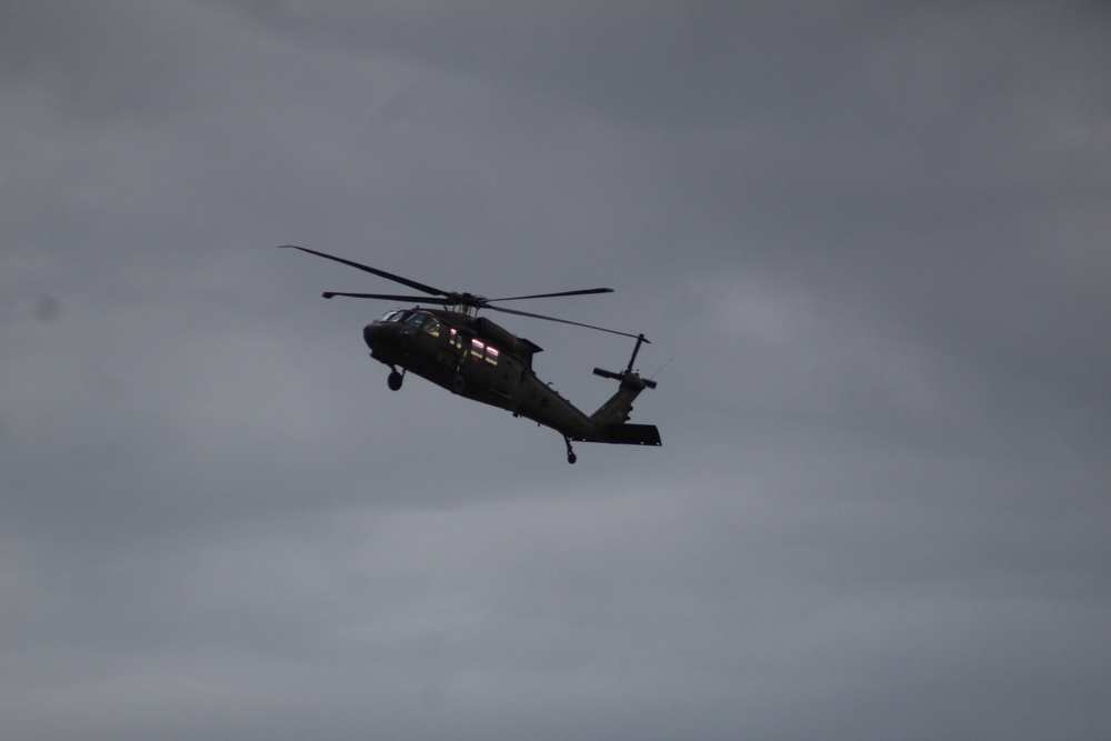 UH-60 Black Hawk operations at Fort McCoy in August 2020