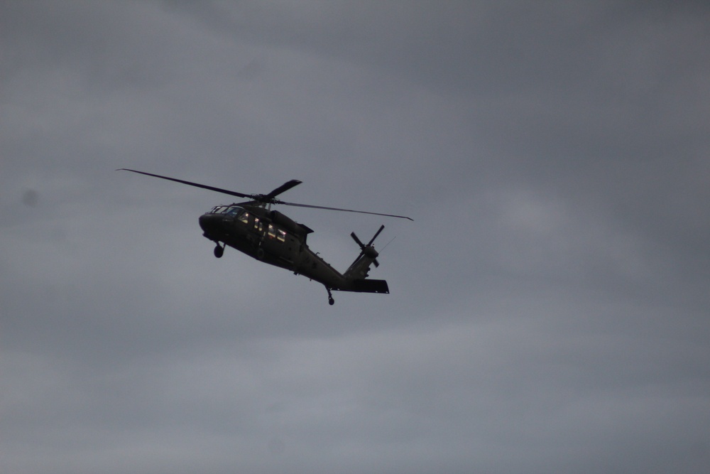 UH-60 Black Hawk operations at Fort McCoy in August 2020