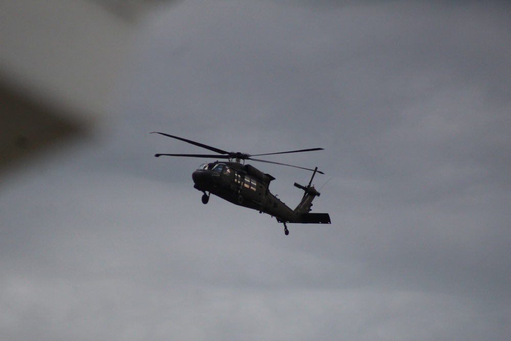 UH-60 Black Hawk operations at Fort McCoy in August 2020