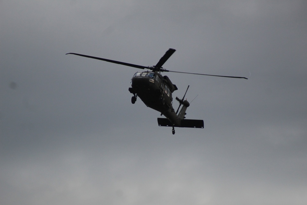 UH-60 Black Hawk operations at Fort McCoy in August 2020
