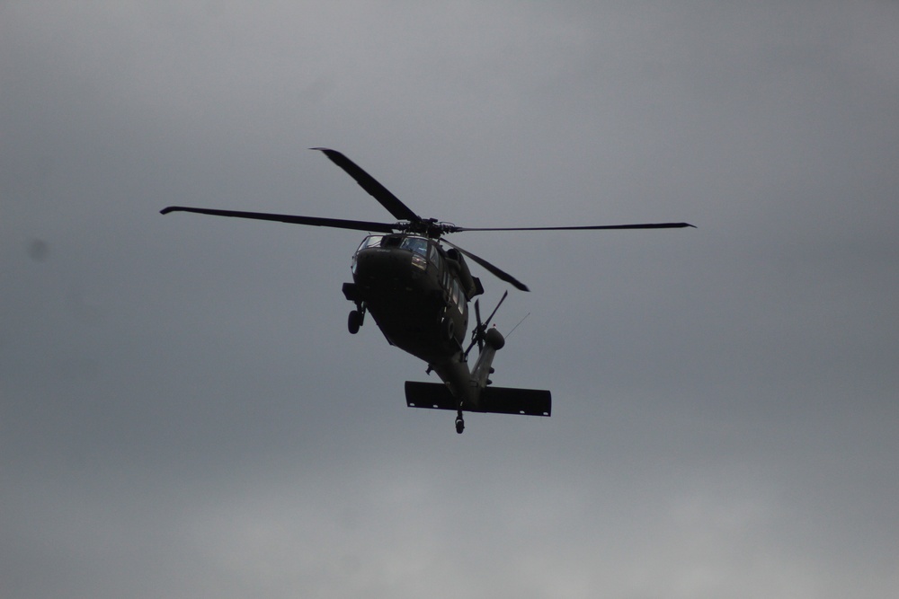 UH-60 Black Hawk operations at Fort McCoy in August 2020