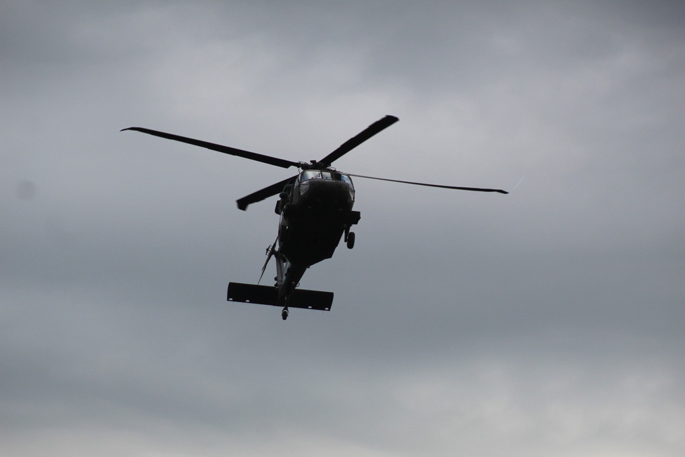 UH-60 Black Hawk operations at Fort McCoy in August 2020