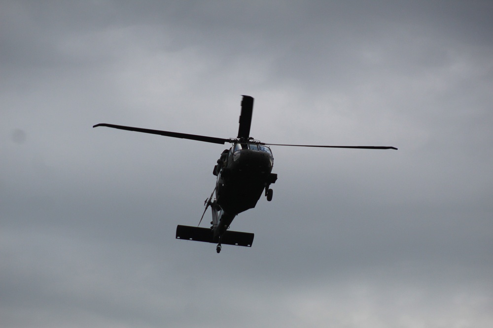 UH-60 Black Hawk operations at Fort McCoy in August 2020