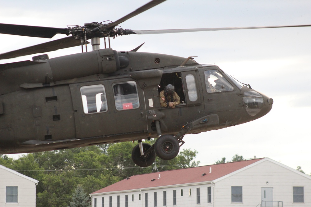 UH-60 Black Hawk operations at Fort McCoy in August 2020