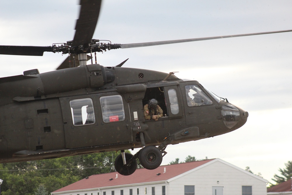 UH-60 Black Hawk operations at Fort McCoy in August 2020