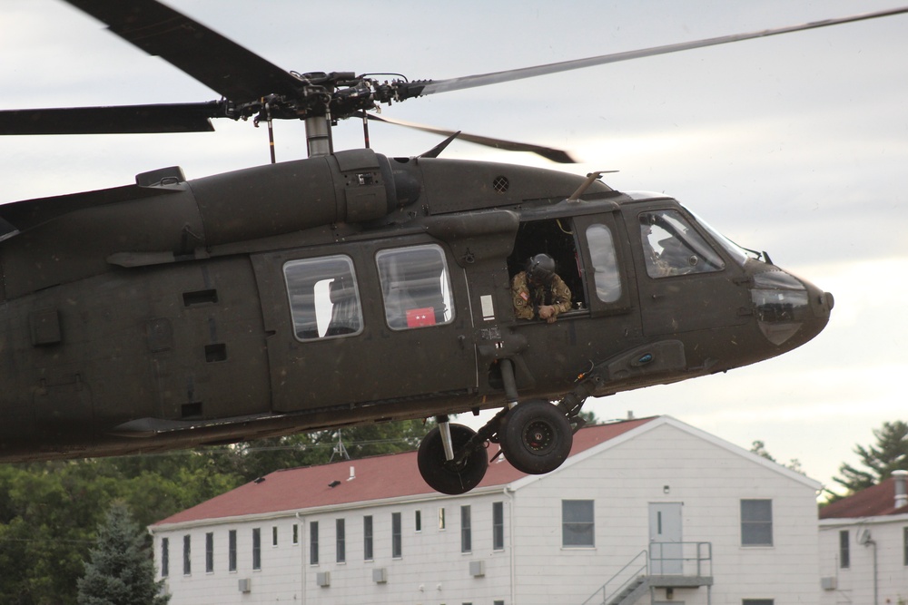 UH-60 Black Hawk operations at Fort McCoy in August 2020