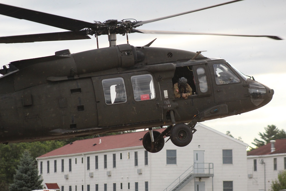 UH-60 Black Hawk operations at Fort McCoy in August 2020