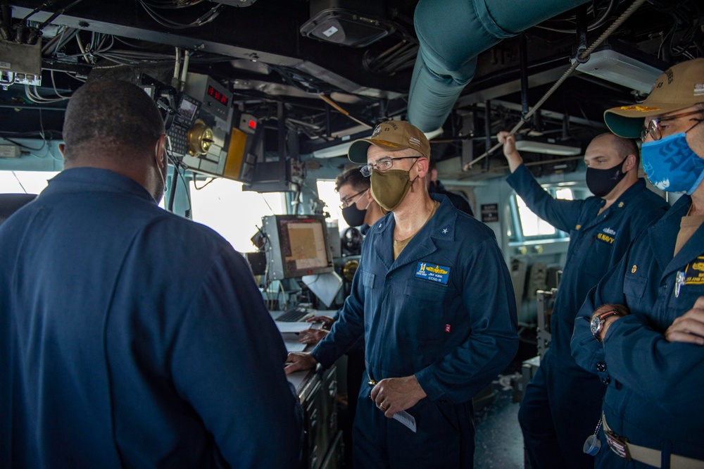 Commander, Carrier Strike Group 11 Visits John Paul Jones