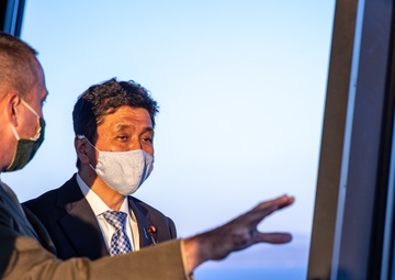 Defense Minister of Japan, Nobuo Kishi Visits MCAS Iwakuni