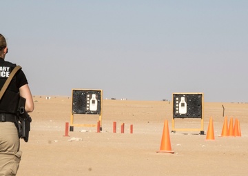 Military Police on the range