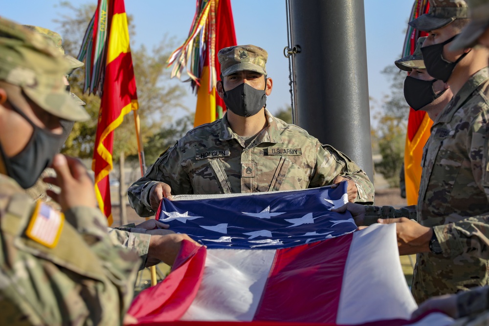 U.K. Brigadier Andy Cox Officially Welcomed to 1st Armored Division