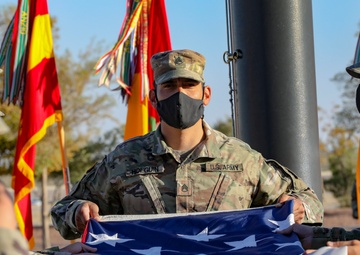 U.K. Brigadier Andy Cox Officially Welcomed to 1st Armored Division