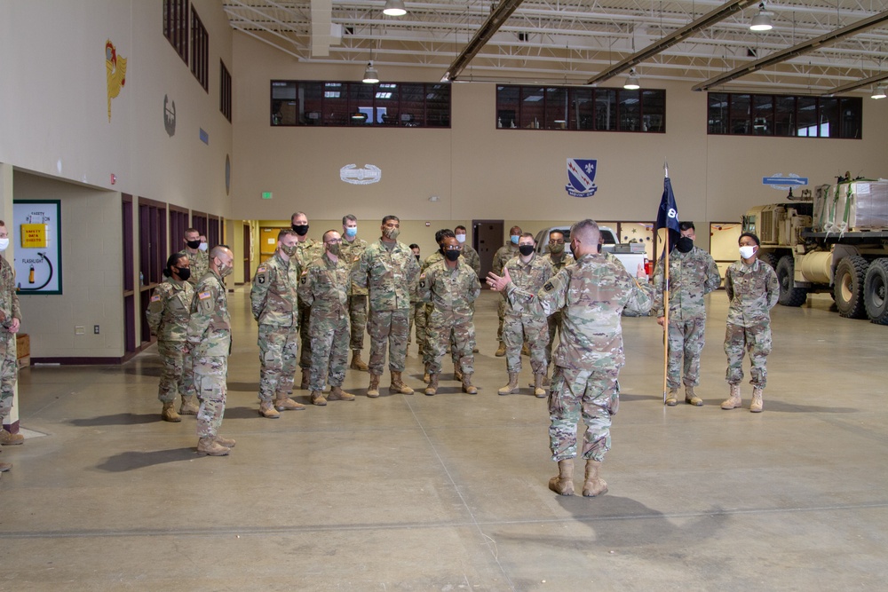 Army Reserve Soldiers from the 801st AG Company mobilize to support European Command