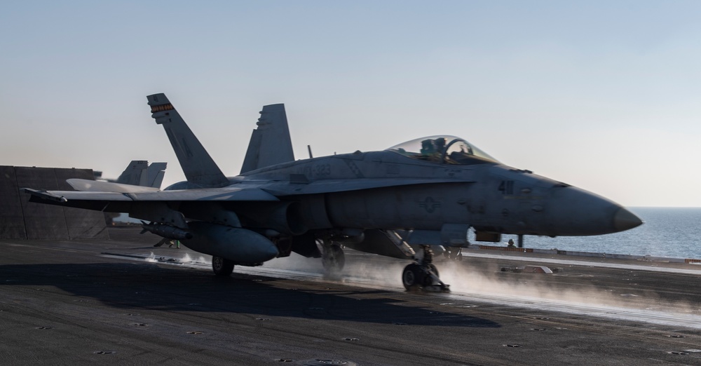 Nimitz Sailor Stands Watch