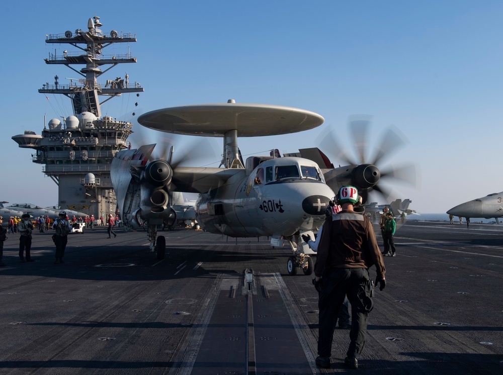 Nimitz Sailor Stands Watch