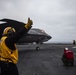 F-35Bs take off from USS Makin Island in eastern Pacific