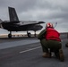 F-35Bs take off from USS Makin Island in eastern Pacific