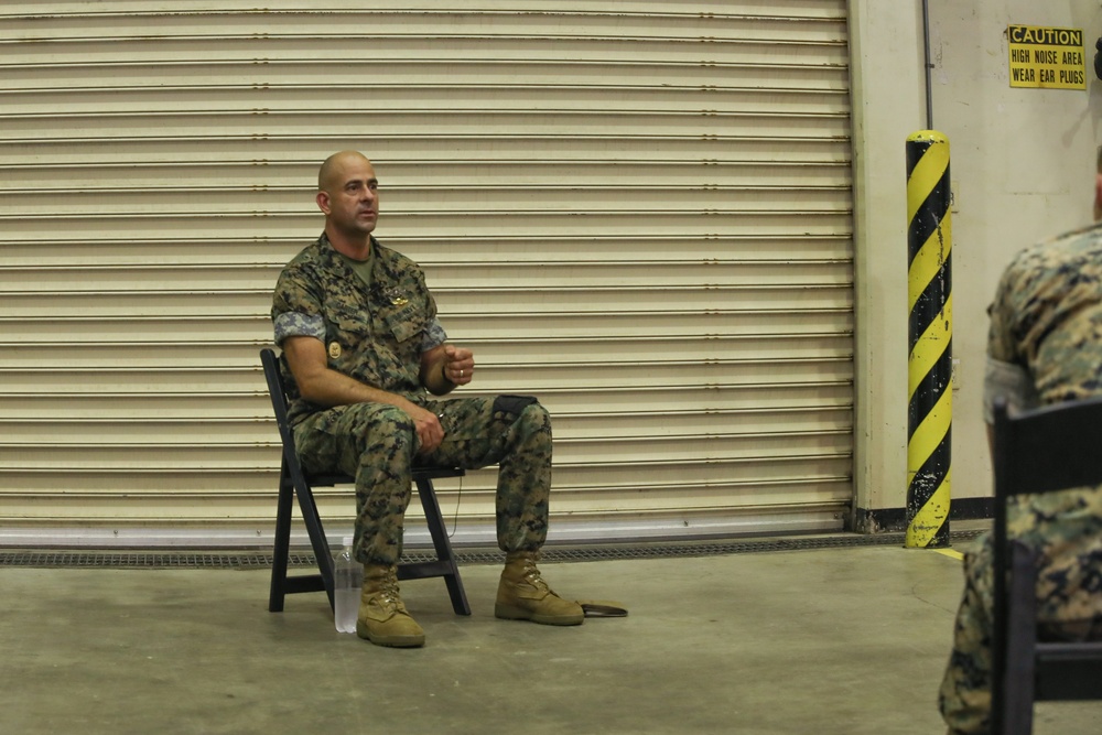 Talks with the CG | 3rd MLG Marines and Sailors Attend Command Town Hall