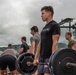 Let the games begin! Marines and Sailors aboard USS New Orleans hold a High intensity weightlifting competition
