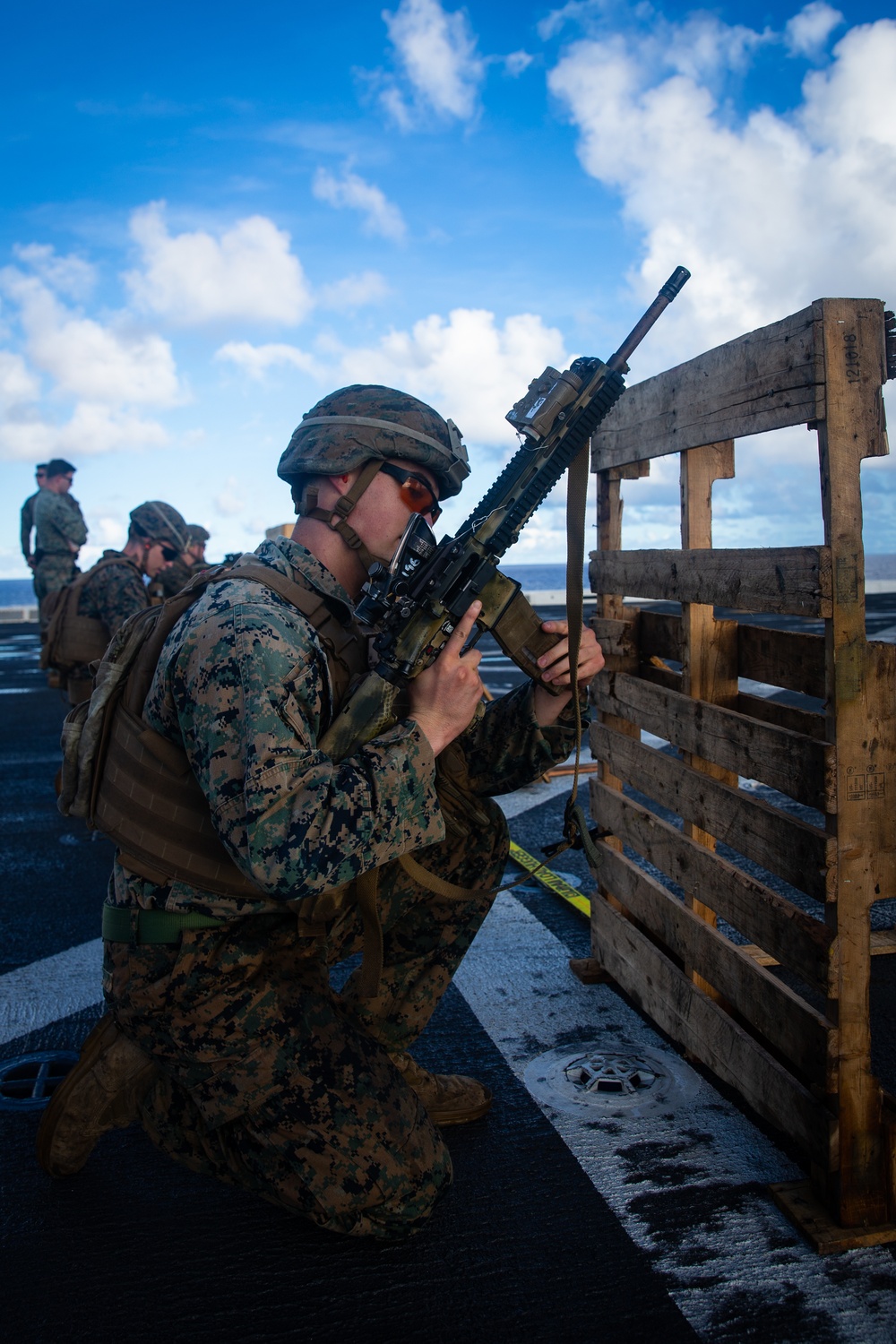 Marines and Sailors compete aboard USS New Orleans