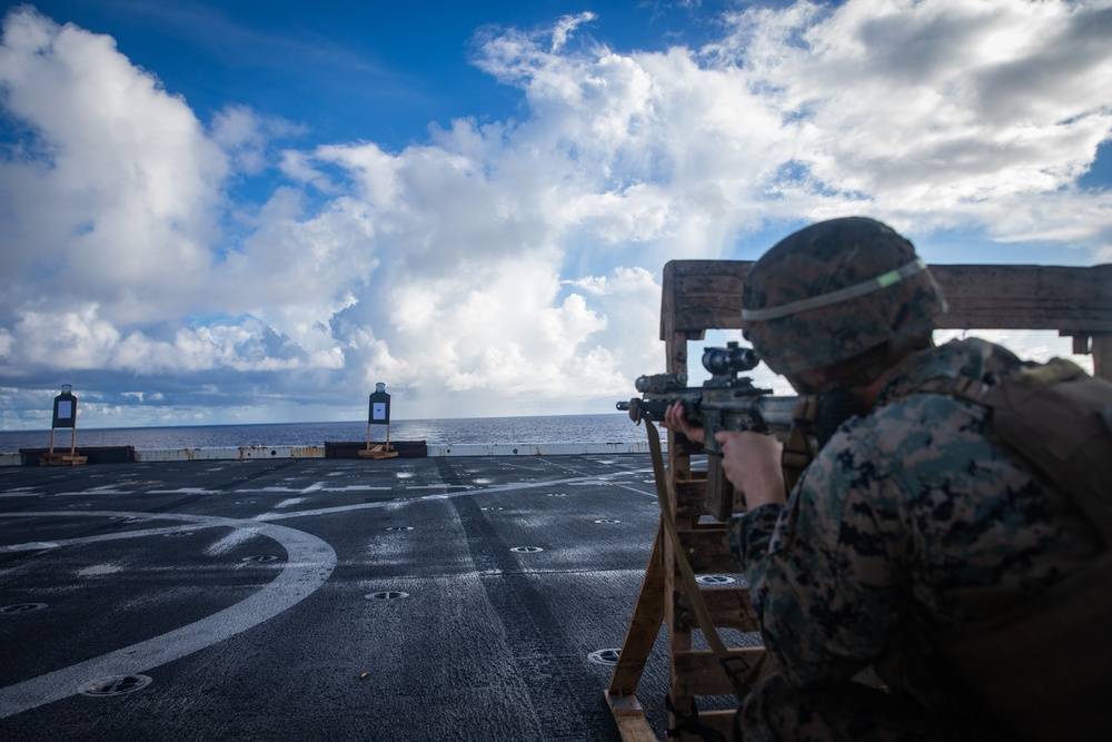 Marines and Sailors compete aboard USS New Orleans