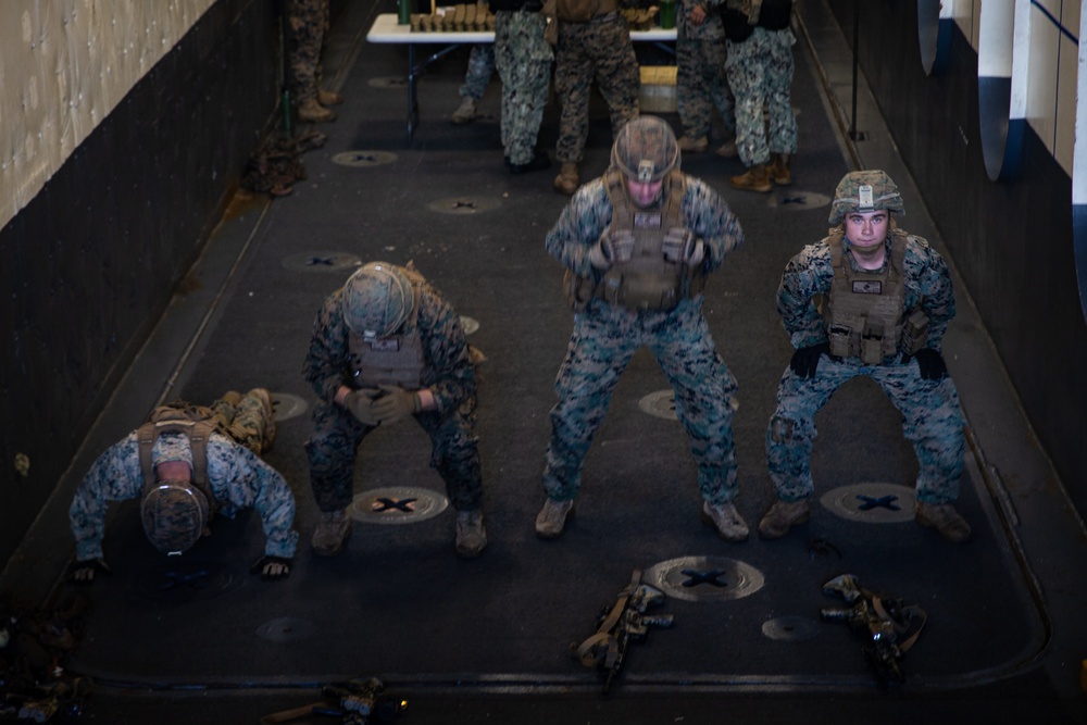 Marines and Sailors compete aboard USS New Orleans