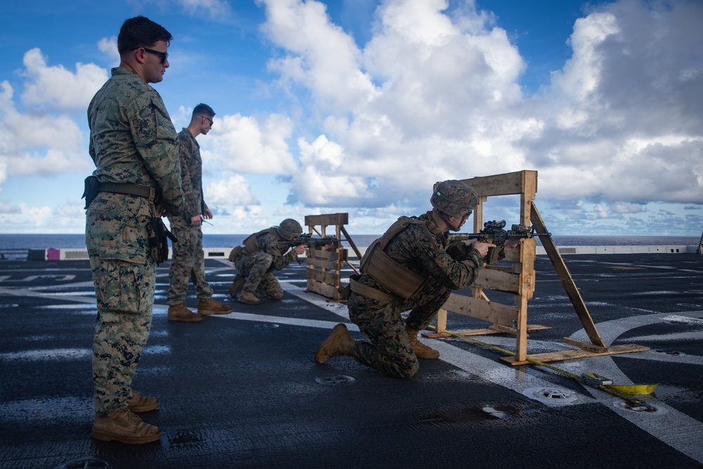 Marines and Sailors compete aboard USS New Orleans