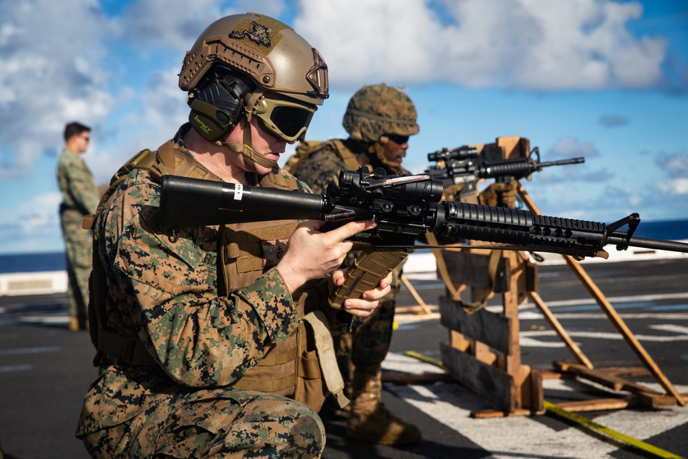 Marines and Sailors compete aboard USS New Orleans