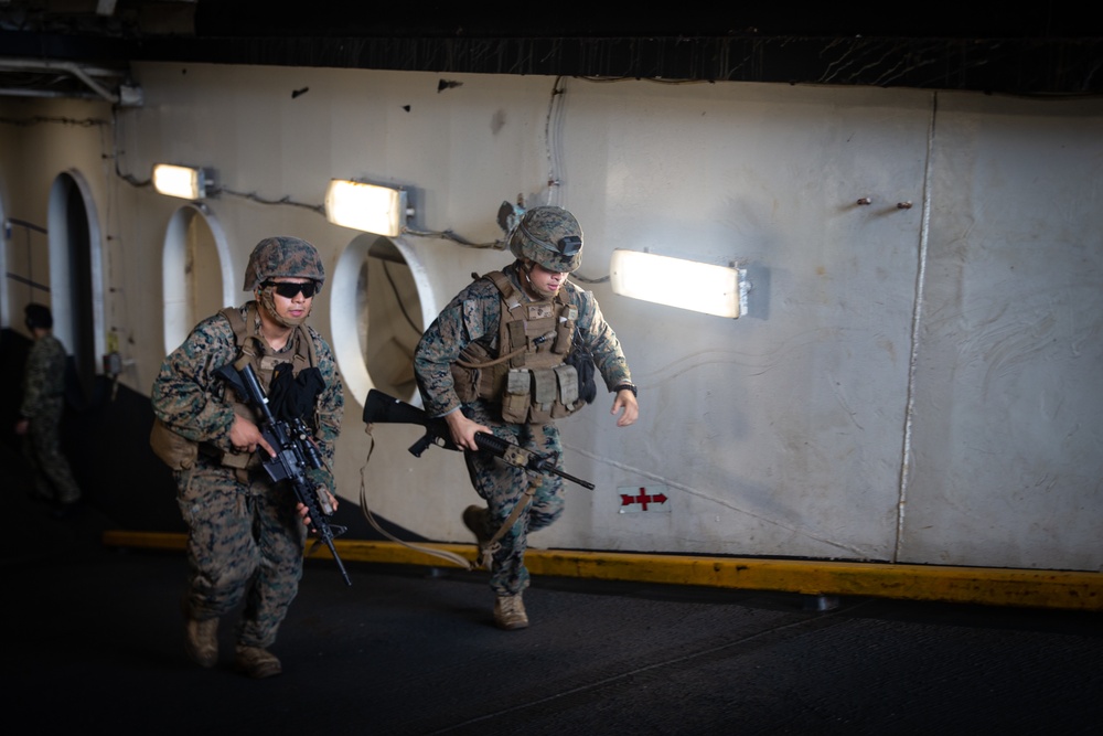 Marines and Sailors compete aboard USS New Orleans