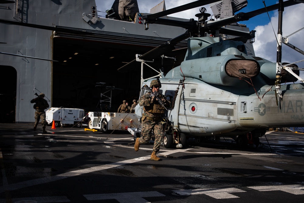 Marines and Sailors compete aboard USS New Orleans