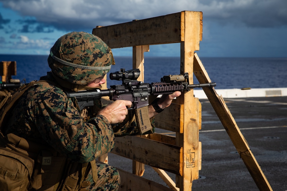 Marines and Sailors compete aboard USS New Orleans