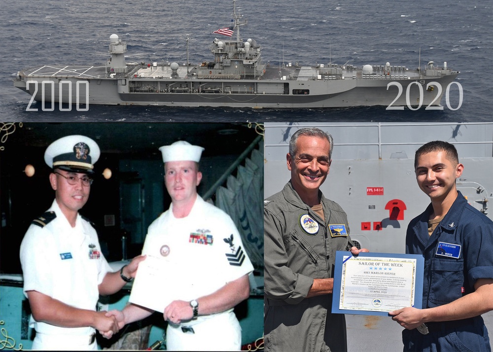 Father and son serve aboard the same ship 20 years apart