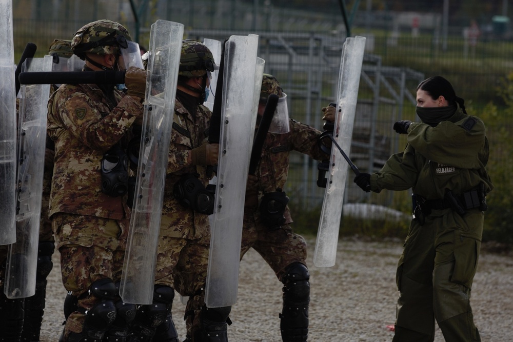 German Army Teaches Crowd Riot Control Training