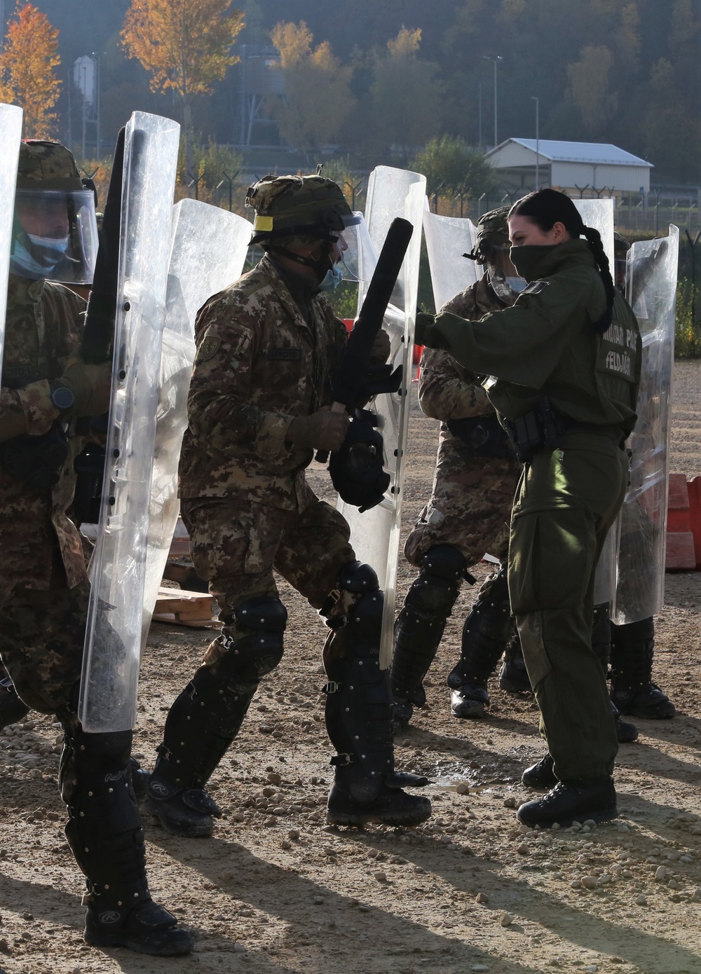 German Army Teaches Crowd Riot Control Training