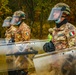 Italian soldiers conduct crowd control training during KFOR 28