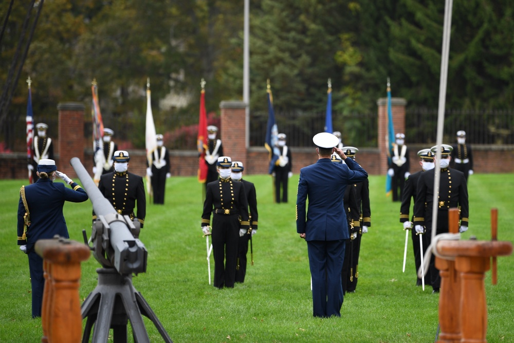 U.S. Coast Guard Academy Regimental Review for Virtual Parents Weekend