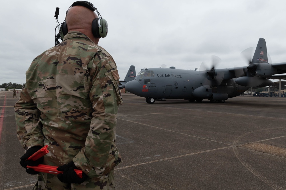 910 AW Hurricane Delta 2020 Aerial Spray Ops