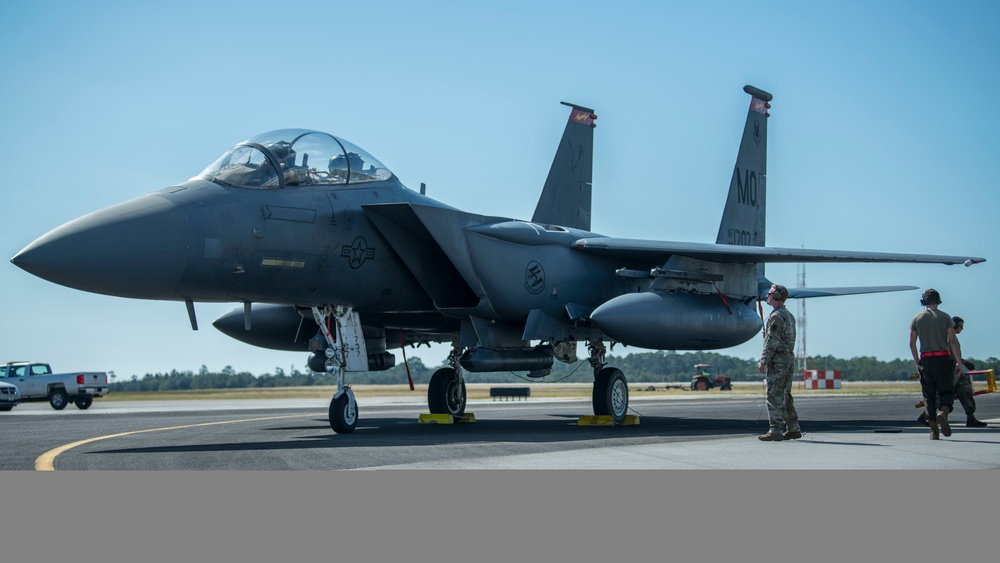 Fueling F-15E Strike Eagle during Agile Flag 21-1