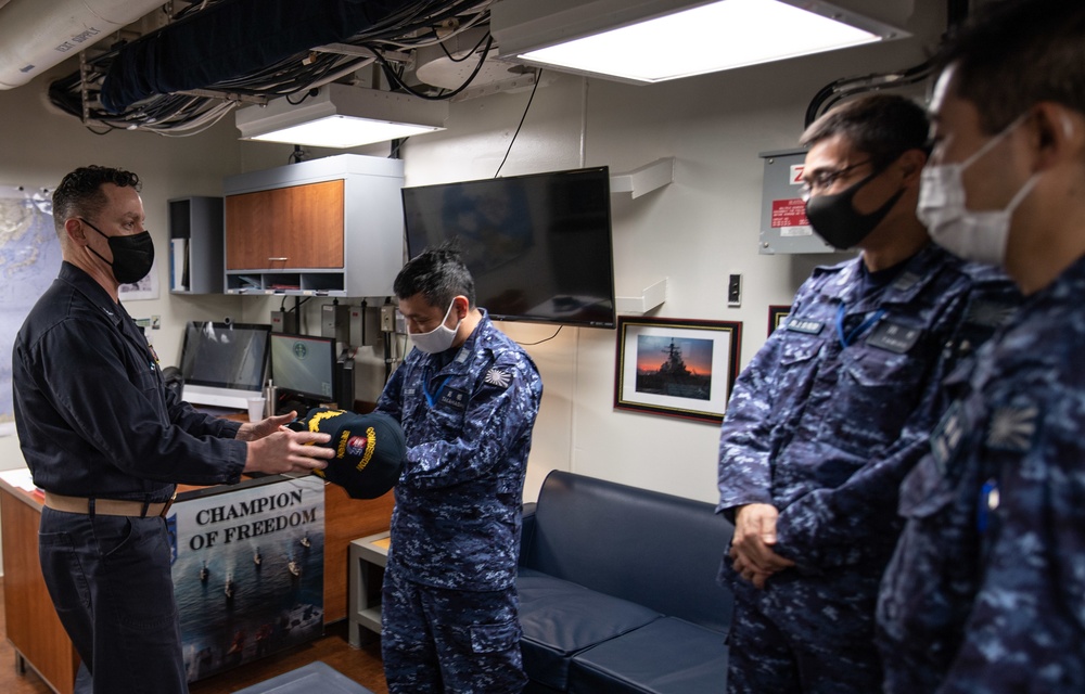 Keen Sword Liaison Officers embark with DESRON 15