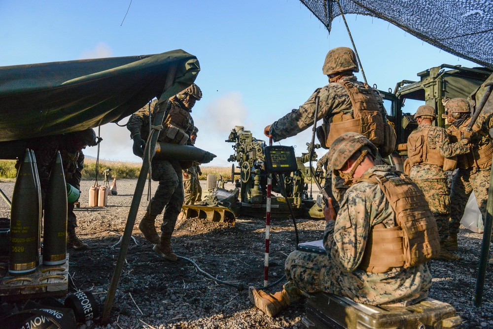 7th Fleet Staff Join 12th Marine Regiment for Live Fire Exercise