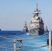 Japanese Navy Ships Sail in Formation