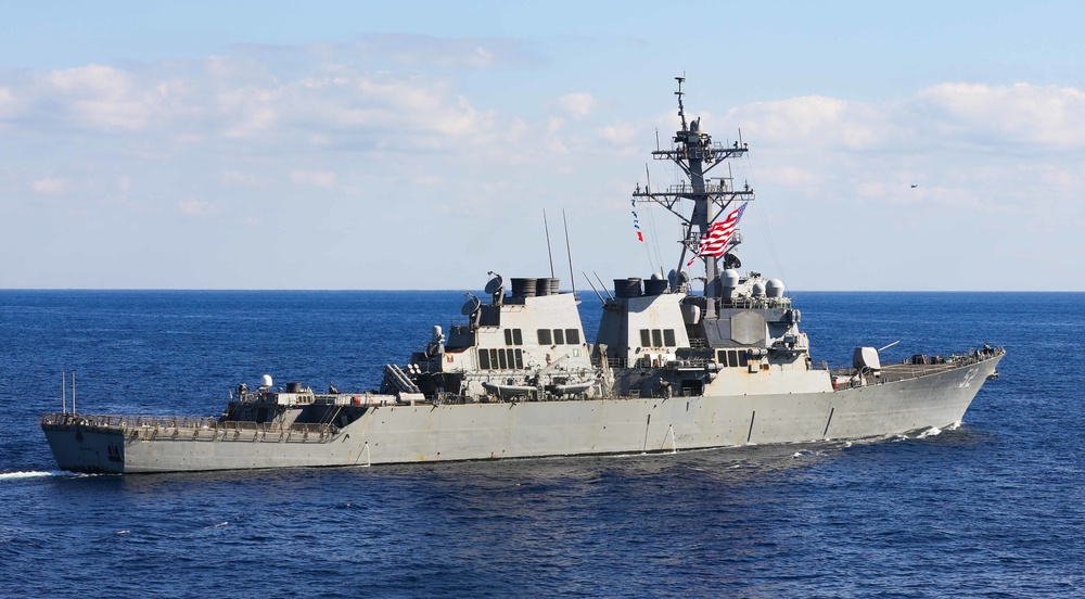 USS Barry Transits Philippine Sea