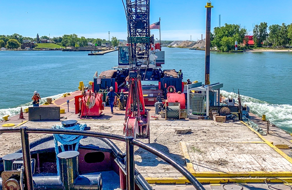 Fairport Harbor east breakwater repairs