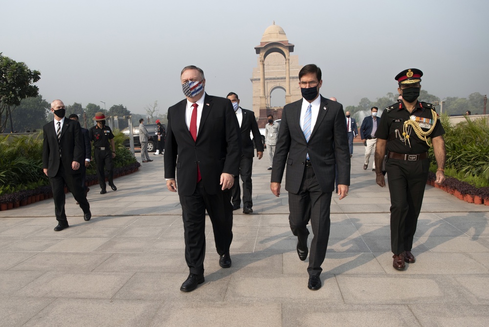 Secretary Pompeo, Esper Participate in 2+2 Ministerial in India