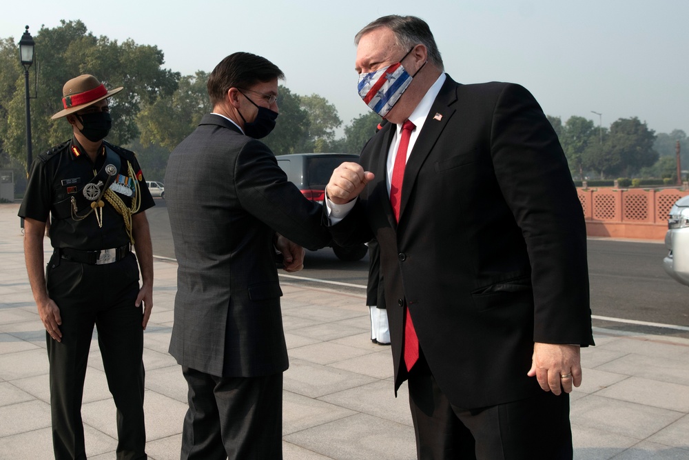 Secretary Pompeo, Esper Participate in 2+2 Ministerial in India