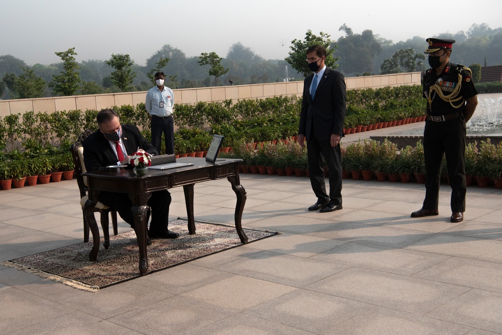 Secretary Pompeo, Esper Participate in 2+2 Ministerial in India