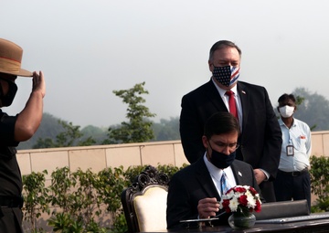 Secretary Pompeo, Esper Participate in 2+2 Ministerial in India