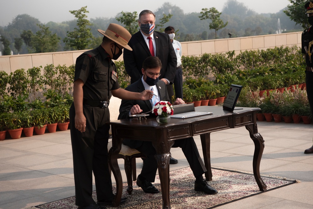 Secretary Pompeo, Esper Participate in 2+2 Ministerial in India