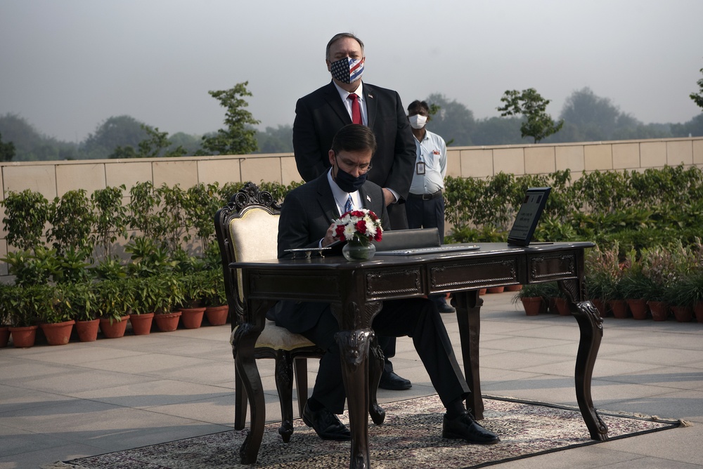 Secretary Pompeo, Esper Participate in 2+2 Ministerial in India